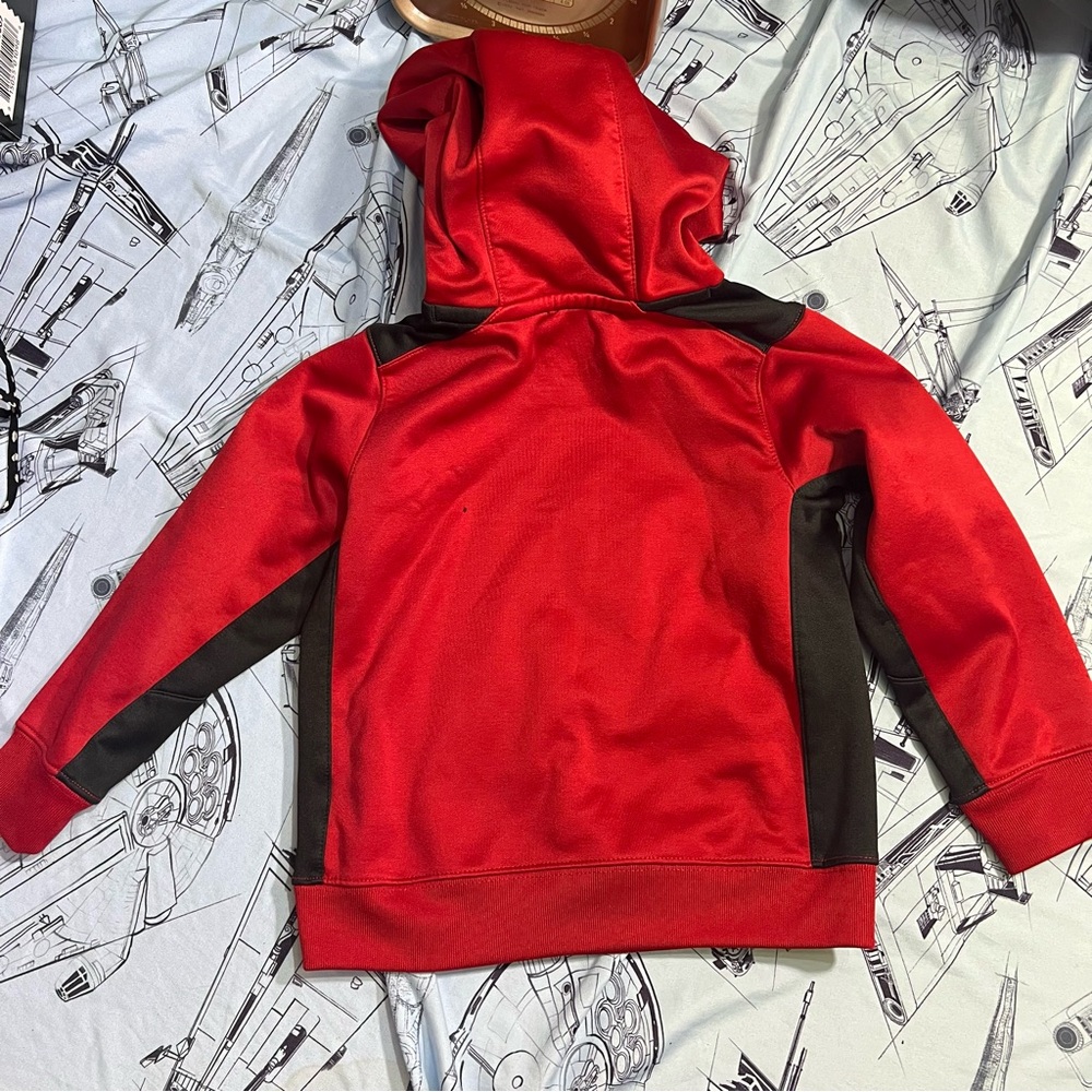 Nike Kids Red and Black Therma-Fit Hoodie - Picture 3 of 6